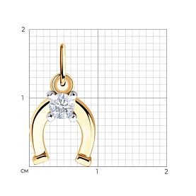 Подвеска Diamant - Серебро 925, Фианит (арт. 93130022782-DIAMANT)