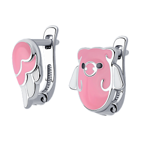 Серьги SOKOLOV - Серебро 925, Эмаль (арт. 94025650)