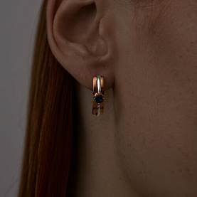 Серьги SOKOLOV - Серебро 925, Синтетический сапфир (арт. 88020071)