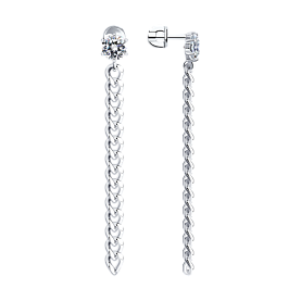 Серьги SOKOLOV - Серебро 925, Фианит (арт. 94024218)