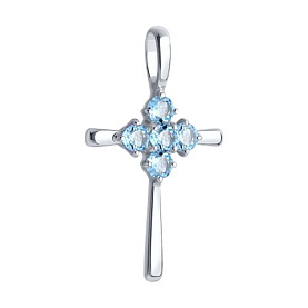 Подвеска SOKOLOV - Серебро 925, Топаз (арт. 92030721)