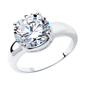 Кольцо SOKOLOV - Серебро 925, Фианит (арт. 94012073)