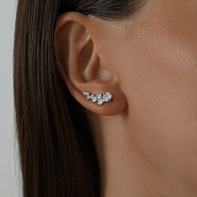 Серьги SOKOLOV - Серебро 925, Фианит (арт. 94022203)