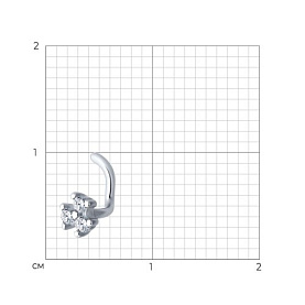 Пирсинг Diamant - Серебро 925, Фианит (арт. 94-160-02001-1)