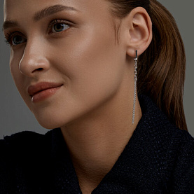 Серьги Diamant - Серебро 925 (арт. 94-121-00249-1)