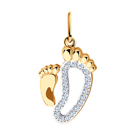 Подвеска Diamant - Золото 585, Фианит (арт. 51-130-00699-1)