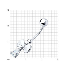Пирсинг SOKOLOV - Серебро 925, Фианит (арт. 94060080)