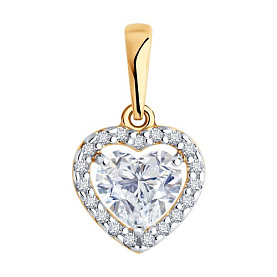 Подвеска SOKOLOV - Серебро 925, Фианит (арт. 93030609)