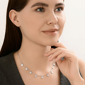 Колье SOKOLOV - Серебро 925, Фианит (арт. 94071246)