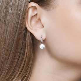 Серьги SOKOLOV - Серебро 925, Горный хрусталь (арт. 92021914)