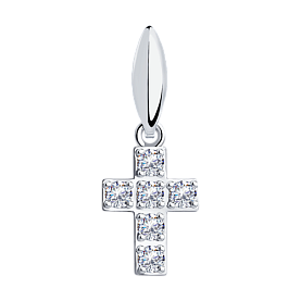 Подвеска SOKOLOV - Серебро 925, Фианит (арт. 94030682)