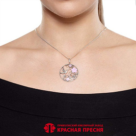 Подвеска Красная пресня - Серебро 925, Эмаль (арт. 53015768)