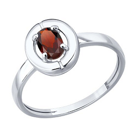 Кольцо SOKOLOV - Серебро 925, Гранат (арт. 92014842)