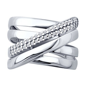 Кольцо SOKOLOV - Серебро 925, Фианит (арт. 94014847)