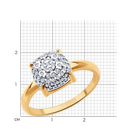 Кольцо Diamant - Серебро 925, Фианит (арт. 93-110-01827-1)