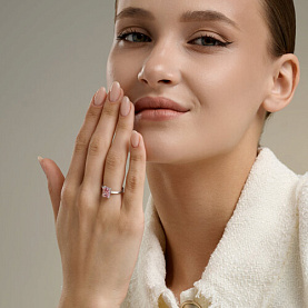 Кольцо SOKOLOV - Серебро 925, Фианит (арт. 94014824)