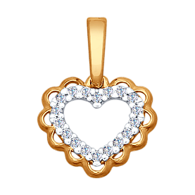 Подвеска SOKOLOV - Серебро 925, Фианит (арт. 93030327)