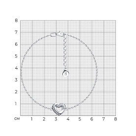 Браслет SOKOLOV - Серебро 925, Фианит (арт. 94050916)