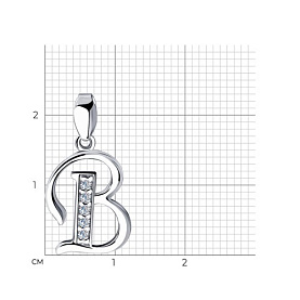 Подвеска SOKOLOV - Серебро 925, Фианит (арт. 94030451)
