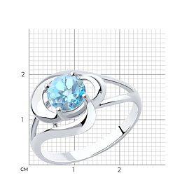 Кольцо Diamant - Серебро 925, Топаз (арт. 94-310-00563-1)