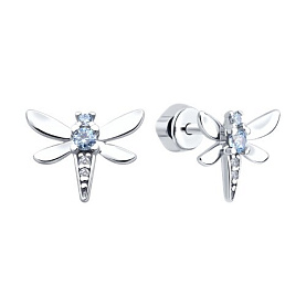 Серьги Diamant - Серебро 925, Фианит (арт. 94-122-02197-1)