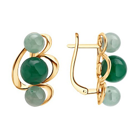 Серьги SOKOLOV - Серебро 925, Жадеит (арт. 83020503)