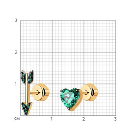 Серьга SOKOLOV - Серебро 925, Фианит (арт. 93022360)