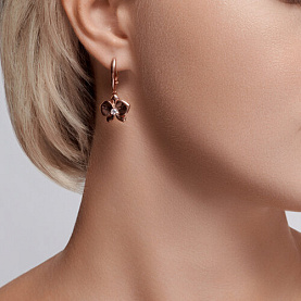 Серьги Diamant - Серебро 925, Фианит (арт. 93-121-01820-1)