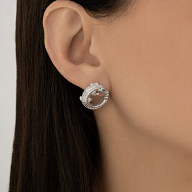 Серьги SOKOLOV - Серебро 925, Фианит (арт. 94027111)