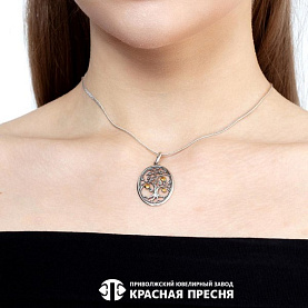 Подвеска Красная пресня - Серебро 925 (арт. 53015782-1)