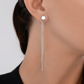 Серьги SOKOLOV - Серебро 925, Фианит (арт. 94027074)