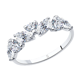 Кольцо SOKOLOV - Серебро 925, Фианит (арт. 94012848)