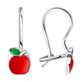 Серьги SOKOLOV - Серебро 925, Эмаль (арт. 94021631)