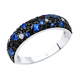 Кольцо SOKOLOV - Серебро 925, Фианит (арт. 94012478)