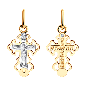 Подвеска SOKOLOV - Золото 585, Фианит (арт. 121315)