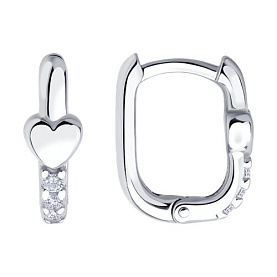 Серьги SOKOLOV - Серебро 925, Фианит (арт. 94026871)