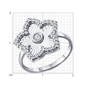 Кольцо SOKOLOV - Серебро 925, Фианит (арт. 94014997)