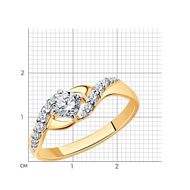 Кольцо SOKOLOV - Серебро 925, Фианит (арт. 93010617)