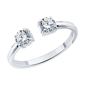 Кольцо SOKOLOV - Серебро 925, Фианит (арт. 94013674)