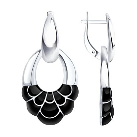 Серьги Diamant - Серебро 925, Эмаль (арт. 94-121-00031-2)