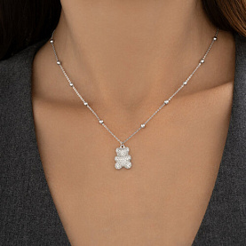 Колье SOKOLOV - Серебро 925, Фианит (арт. 94071236)