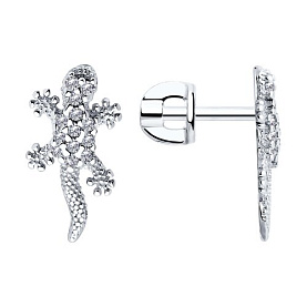 Серьги SOKOLOV - Серебро 925, Фианит (арт. 94025990)