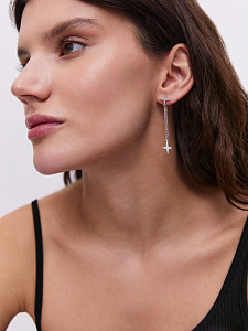Серьги POKROVSKY - Серебро 925, Фианит (арт. 0221847-00775)
