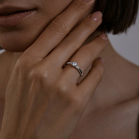 Кольцо SOKOLOV - Серебро 925, Фианит (арт. 94013644)