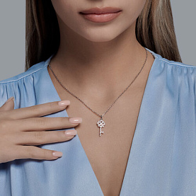 Подвеска SOKOLOV - Серебро 925, Фианит (арт. 94032952)