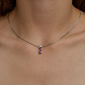Подвеска SOKOLOV - Серебро 925, Аметист (арт. 92030863)