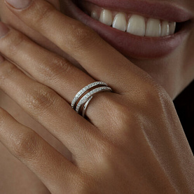 Кольцо SOKOLOV - Серебро 925, Фианит (арт. 94014630)