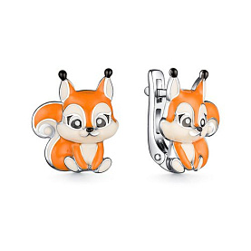 Серьги Мириада - Серебро 925, Эмаль (арт. 901022737)