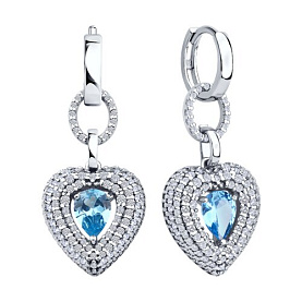 Серьги SOKOLOV - Серебро 925, Фианит (арт. 94026833)