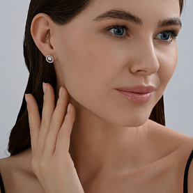 Серьги SOKOLOV - Серебро 925, Фианит (арт. 94026997)